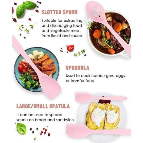 Kitchen | Kitchen Utensils Set12 Pieces Silicone Cooking Utensils Set ...